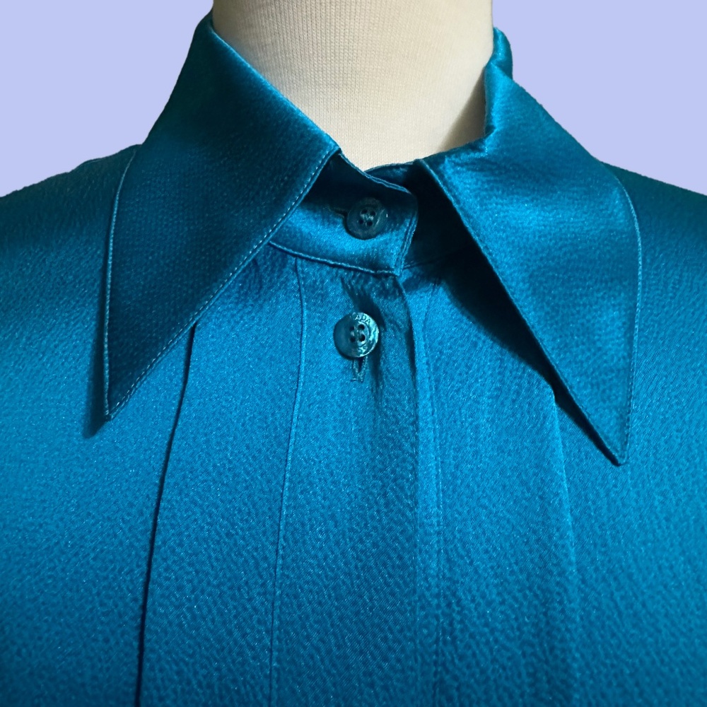 Gorgeous Escada 100% Silk Button Down Blouse - image 3
